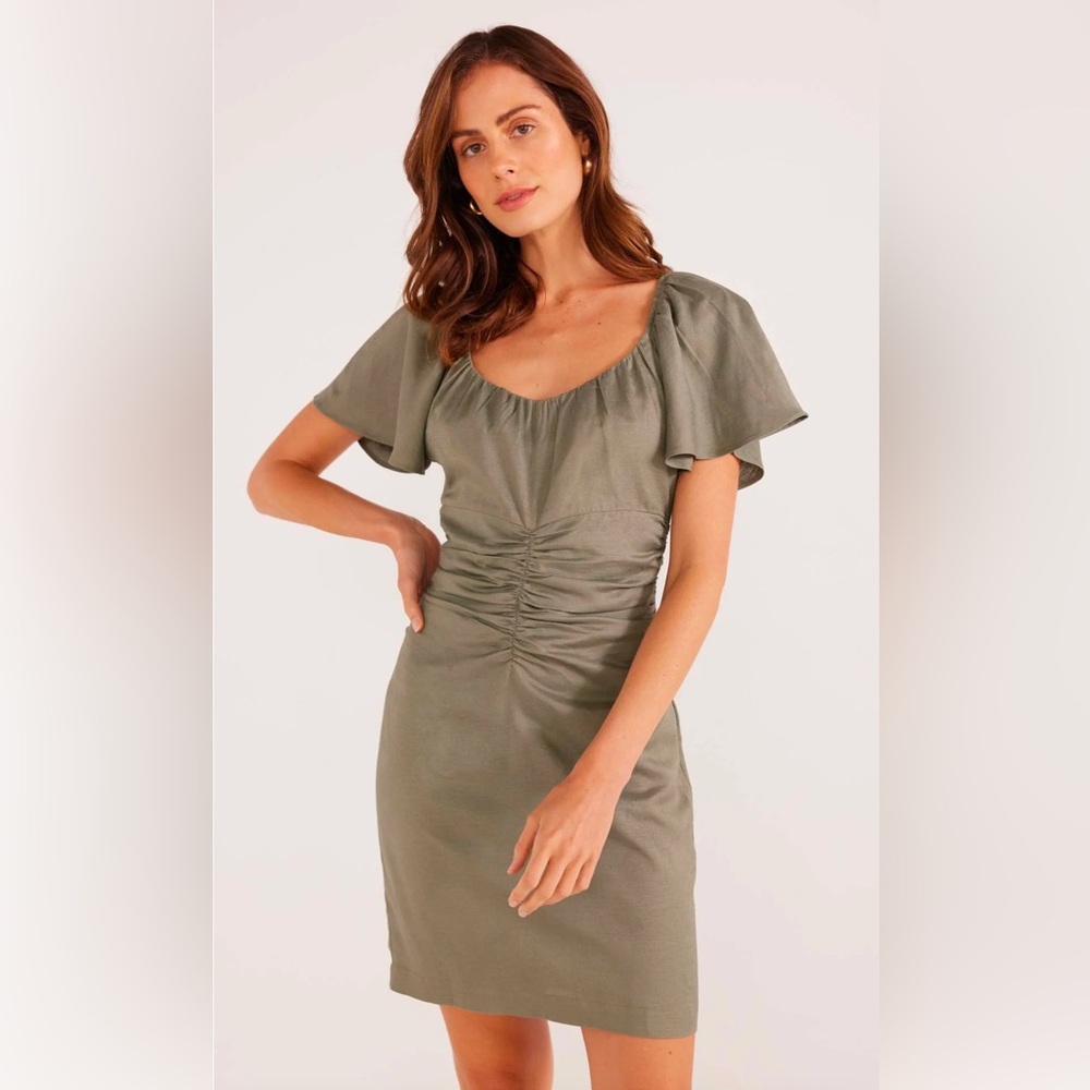NWT mink, pink dress
